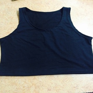 custom women sleeveless cotton crop tops - Product Image 3