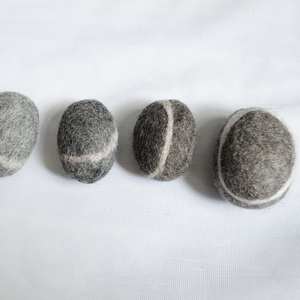 FSPB-001 écologique 100% nouvelle-zélande laine feutrée pierres boules népalais femmes artisans usine prix de gros tapis et ensembles - Product Image 5