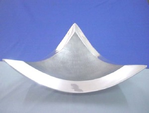 Cuenco de fruta triangular de lujo moderno personalizado, vajilla de aluminio esmaltada tallada ecológica para fiestas en casa, cocina de Spa - Product Image 3