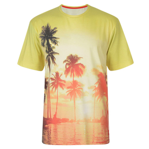 เสื้อยืดพิมพ์ลายคอกลมของผู้ชายผ้าฝ้าย100% สีขาวล้วนสำหรับใส่ออกกำลังกาย - Product Image 1