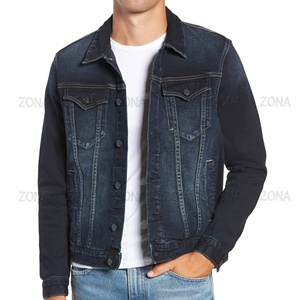 Nouveauté Veste en jean pour homme 100% coton à la mode Lavée avec broderie de logo personnalisé Vente en gros Conception personnalisée de vestes en jean - Product Image 6
