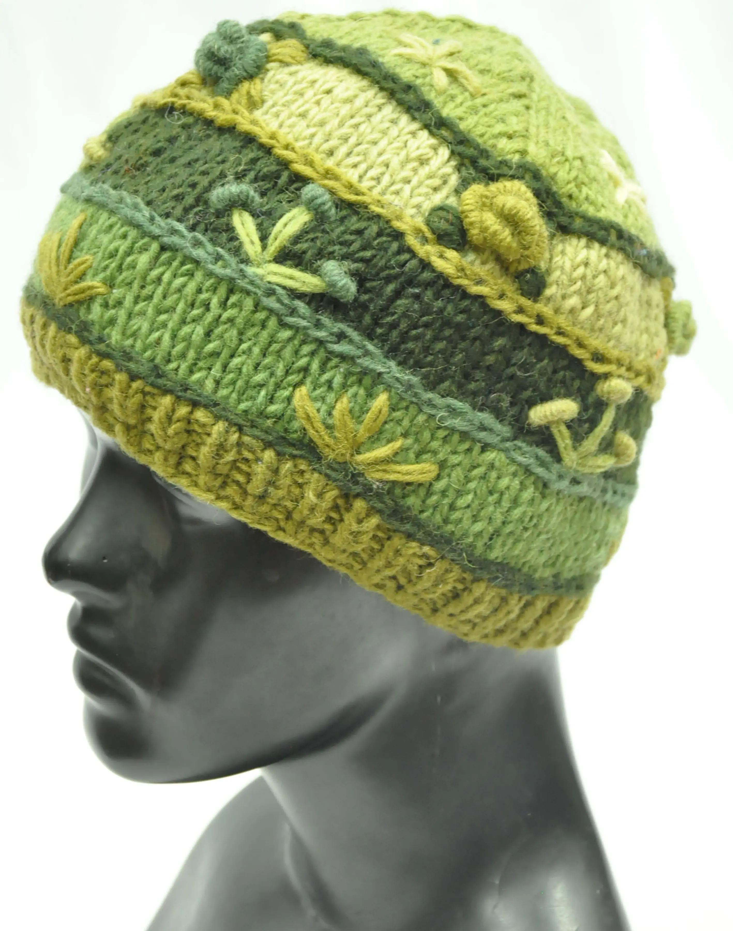 MULTI COLOR STYLISH WOOLEN BEANIE WITHOUT TASSELS HHWTH 006 I
