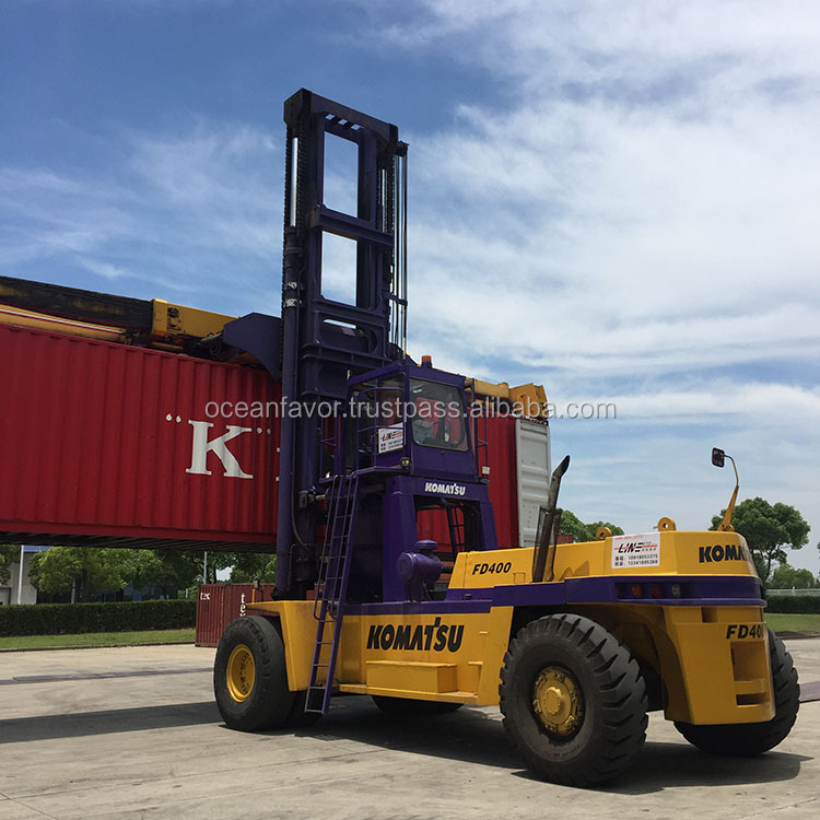 Японский оригинальный вилочный погрузчик Komatsu FD400 на 40 тонн для продажи в Шанхае