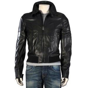 Blouson en cuir PU homme, nouveau Design, à la mode, col montant délavé, pour Moto - Product Image 4