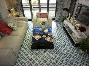 กระเบื้องซีเมนต์เคลือบลายโมเดิร์น CTS 114.6 สำหรับตกแต่งภายในวิลล่า กันลื่น ผลิตในเวียดนาม คุณภาพสูง ส่งออกไปยังสหรัฐอเมริกา - Product Image 4