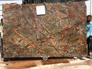 Superficie pulida de losa de mármol marrón bosque moderno con estilo de diseño contemporáneo - Product Image 4