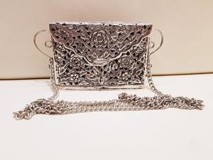 Bolso de mano antiguo de lujo grabado para mujer, cartera de mano para fiesta, elegante, de noche - Product Image 2