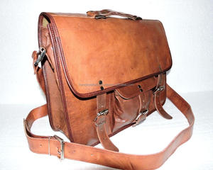 Fabricante exclusivo Vintage Oficina maletín portátil hombro hecho a mano uso diario unisex mensajero cabra cuero elegante bolsa - Product Image 1