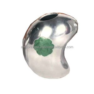 Vaisselle en métal de couleur de forme de taille personnalisée de vase de fleur nickelé de décor à la maison - Product Image 6