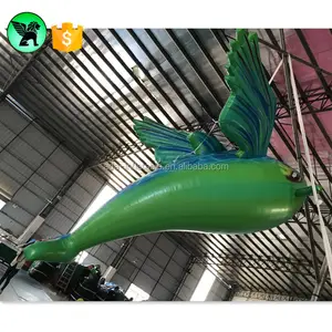 4M Panjang Raksasa Inflatable Ikan Acara Terbang Whale Inflatable untuk Klub A3697