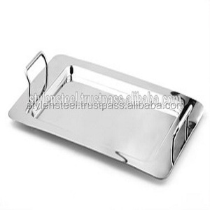 Plateau Avec Poignées En Acier Inoxydable Usine En Acier Inoxydable En Métal De Luxe Mariage au prix de gros - Product Image 5