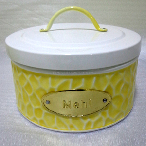 กล่องเก็บของตกแต่งกล่องเก็บคุกกี้เค้กพร้อมฝาปิดกล่องเก็บแฟนซีกล่องเก็บของวินเทจกล่องเก็บของและถังขยะ - Product Image 2