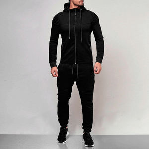 Men Tracksuit Jogging Hoodie Coat Jacket + Trousers <b>Pants</b> Sports Sweat <b>Suit</b> Set Tracksuits - Product Image 5
