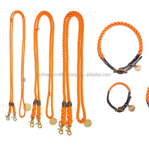 Correa de moda doble ombré para perro, correa de cuerda para cachorro, correa de cuerda ombré, correa de algodón para perro, correa con borlas - Product Image 1