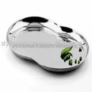 American Tray Factory Vente en gros Acier inoxydable Métal Décoration de mariage de luxe Argent Service de fruits Acier inoxydable - Product Image 1