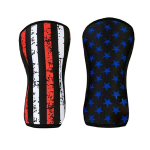 Rodillera de neopreno resistente para hombres y mujeres Rodilleras de ajuste cruzado de calidad superior Levantamiento de pesas y ejercicio Rodilleras - Product Image 3