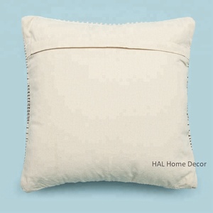 Boho Embroidered 1000% Wool Cushion Loop Throw <b>Pillow</b> Decor <b>Pillow</b> <b>Case</b> Neutral Cushion Cover - Product Image 4