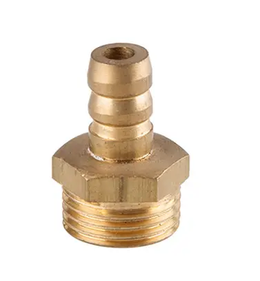 Hose Connector Tapered Barbed Male Thread Brass Fitting