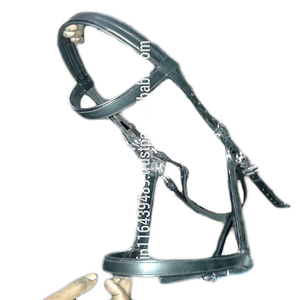 VENDO CUERO GENUINO MICKLEM Halter Cum Brida con Riendas de acero en; dólar 12 tamaños COB completo Shetland - Product Image 1