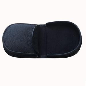Étui à pièces de monnaie en cuir noir, petit accessoire de poche - Product Image 1