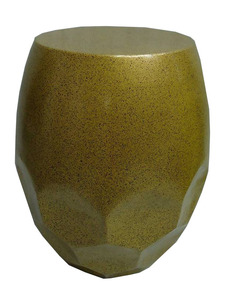 Custom Antique Metal Drum Stool Hammered Finish Gold Accent <b>Side</b> <b>Table</b> for Home Bar Hotels-for Kitchen Gym Living Room <b>Sofas</b> - Product Image 1