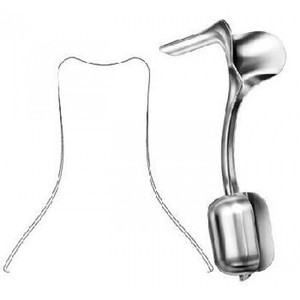 Çıkarılabilir ağırlık vajinal spekulla 80x43mm jinekoloji en kaliteli Pakistan Mahersi ile komple Auvard - Product Image 6