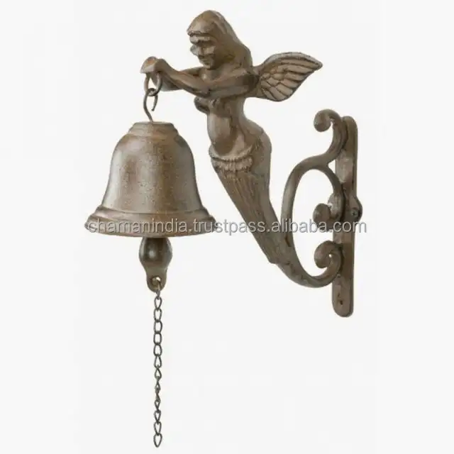 Metal Cast Iron Door Bell Wall Mounted Decoration Vintage Style