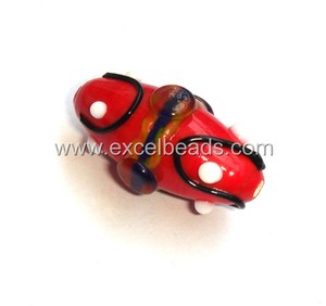Large Designer Oval <b>Glass</b> <b>Beads</b> Multi-Purpose Indian Handmade <b>Lampwork</b> <b>Beads</b> Available Gold Blue Red White Green Made <b>Crystal</b> - Product Image 2