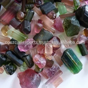 Tourmaline Mix Shape Uncut Rough Hot Indian Gemstones - Product Image 1