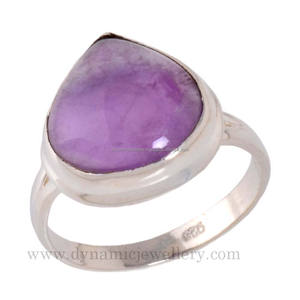 ขายร้อนธรรมชาติอเมทิสออกแบบแหวนพลอยเครื่องประดับขายส่งผู้ผลิต925เงินสเตอร์ลิงแหวนพลอยอเมทิสต์ - Product Image 1