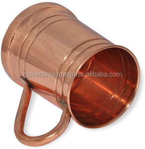 Tazas de mula de Moscú hechas a mano de cobre sólido, accesorios de barra de Metal Premium para cócteles, Vasos - Product Image 3