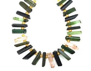 La meilleure qualité en naturel 24 pièces, crayons de Tourmaline naturels non traités multicolores en forme de pierre précieuse brute - Product Image 3