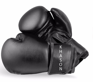 GROS VENDS DE GANTS DE BOXE EN CUIR DE HAUTE QUALITÉ PAS CHER ADULTE HOMMES FEMMES ENFANTS MINI CUSTOM LOGO COULEUR NOIR - Product Image 1