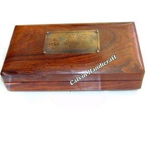 Loupe à poignée bleue nautique-Loupe à main nautique en laiton Loupe à main à main Calvin Handicraft - Product Image 1