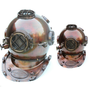 Casco DE BUCEO marítimo náutico adorno de buceo decoración del hogar hierro antiguo decoración del hogar - Product Image 2