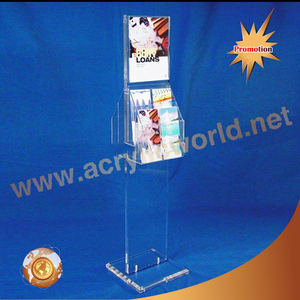 Présentoirs de brochures en plastique personnalisés | Support de sol en acrylique pour la littérature et les signes support de brochures en acrylique - Product Image 2