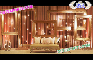 กรอบหลังเวทีรูปตัว C สำหรับงานแต่งงานงานแต่งงานสไตล์บอลลีวูดสำหรับงานเลี้ยงงานแต่งงานเอเชียชื่อผลิตภัณฑ์ - Product Image 4