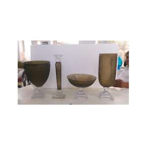 Vantage Bougeoir en verre fantaisie moderne de luxe pour la décoration de la maison et du salon Décoration de fêtes et décoration de désherbage - Product Image 3