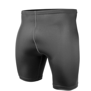 Pantalones cortos de compresión con logotipo personalizado, ropa de entrenamiento de último diseño con teñido liso para hombres, pantalones cortos para correr, Viky Ind - Product Image 1