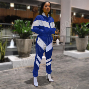 2019 las mujeres de dos piezas conjuntos Pacto trabajo de talle alto cintura alta pantalones chándales Casual mujer conjunto de 2 piezas de pantalones - Product Image 5