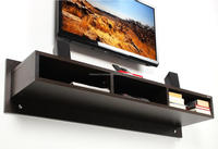 Centro de entretenimiento con soporte para TV y pared