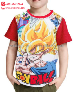 T-Shirt imprimé par Sublimation pour enfants, T-Shirt imprimé de dessin animé - Product Image 1