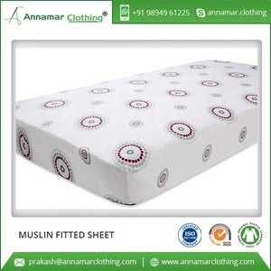 100% Muslin Cotton Fitted Sheet from Bulk Manufacturer at Low Price - Product Image 3
