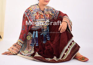 Tradicional Balochi monedas con borlas-Banjara Tribal Kuchi étnicos ropa-afgano hecho a mano Balochi borla - Product Image 6