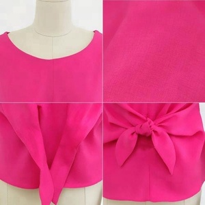 Mode femmes En Mousseline De Soie Lâche Tops Chemise À Manches Courtes Chemisier Décontracté - Product Image 2