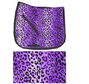 Shemax 2023 Selle de dressage personnalisée à imprimé léopard violet de haute qualité, très vendue, en coton et laine de mouton pour l'équitation - Product Image 2