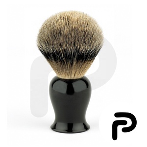 Siyah erkekler Badger shop ve kişisel bakım için porsuk saç tıraş fırçası tımar, özel Logo ile OEM pirinç tıraş fırçası - Product Image 3