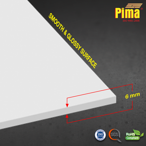 Lámina de PVC Espumado PIMA de 6 mm (1/4 de Pulgada), Resistente al Agua y al Aceite, Impresión UV Directa al Substrato, Vinilo para Rotulación, Letrero Rígido - Product Image 1