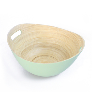 Cuenco de bambú para ensalada, cuenco decorativo único hecho en Vietnam - Product Image 2