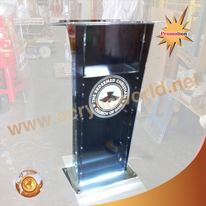 Bục Bục Bục Nhà Thờ Bằng <span class=keywords><strong>Acrylic</strong></span> Trong Suốt Bục Bục Cong Nhà Máy Trung Quốc - Product Image 6